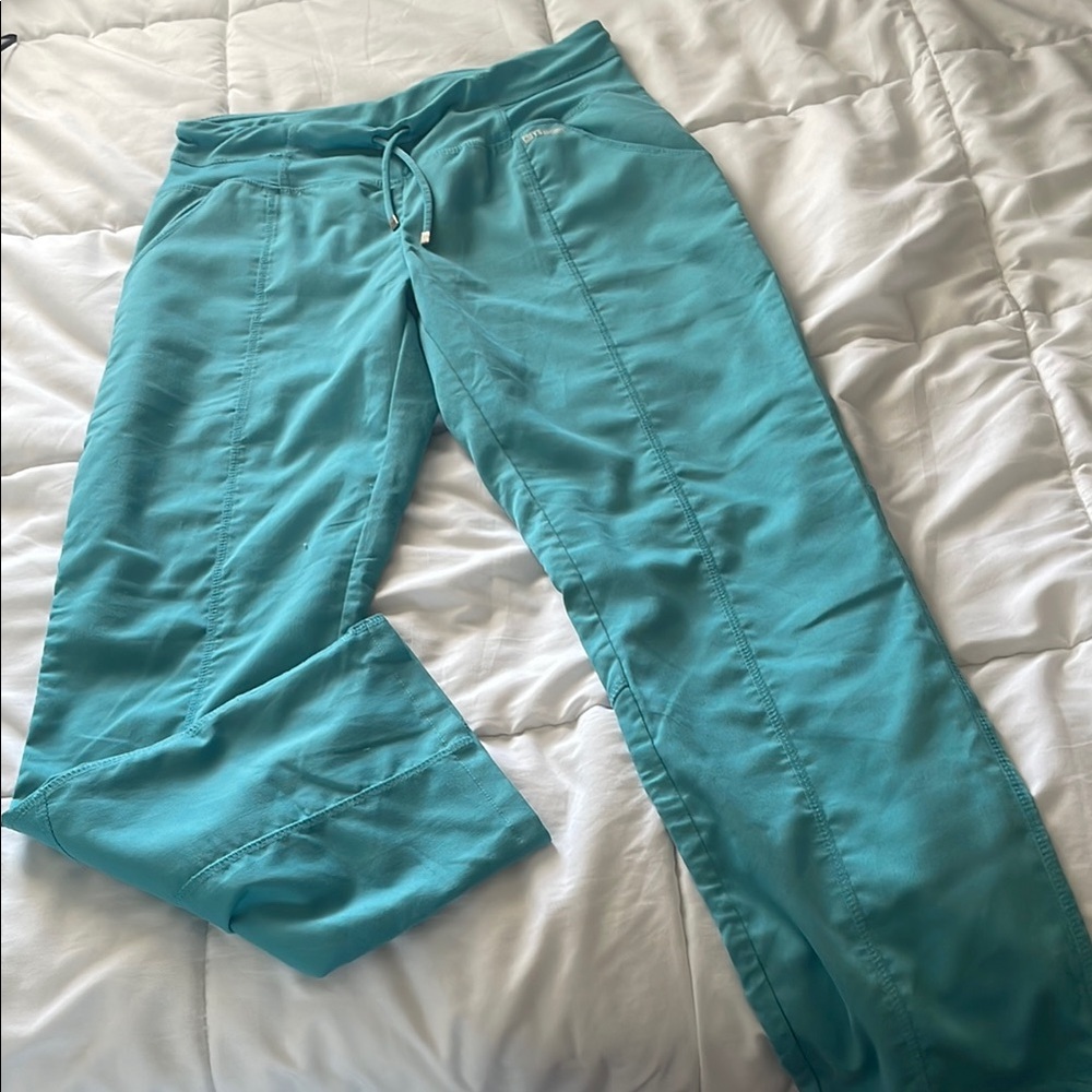 Teal Drawstring scrub Pants